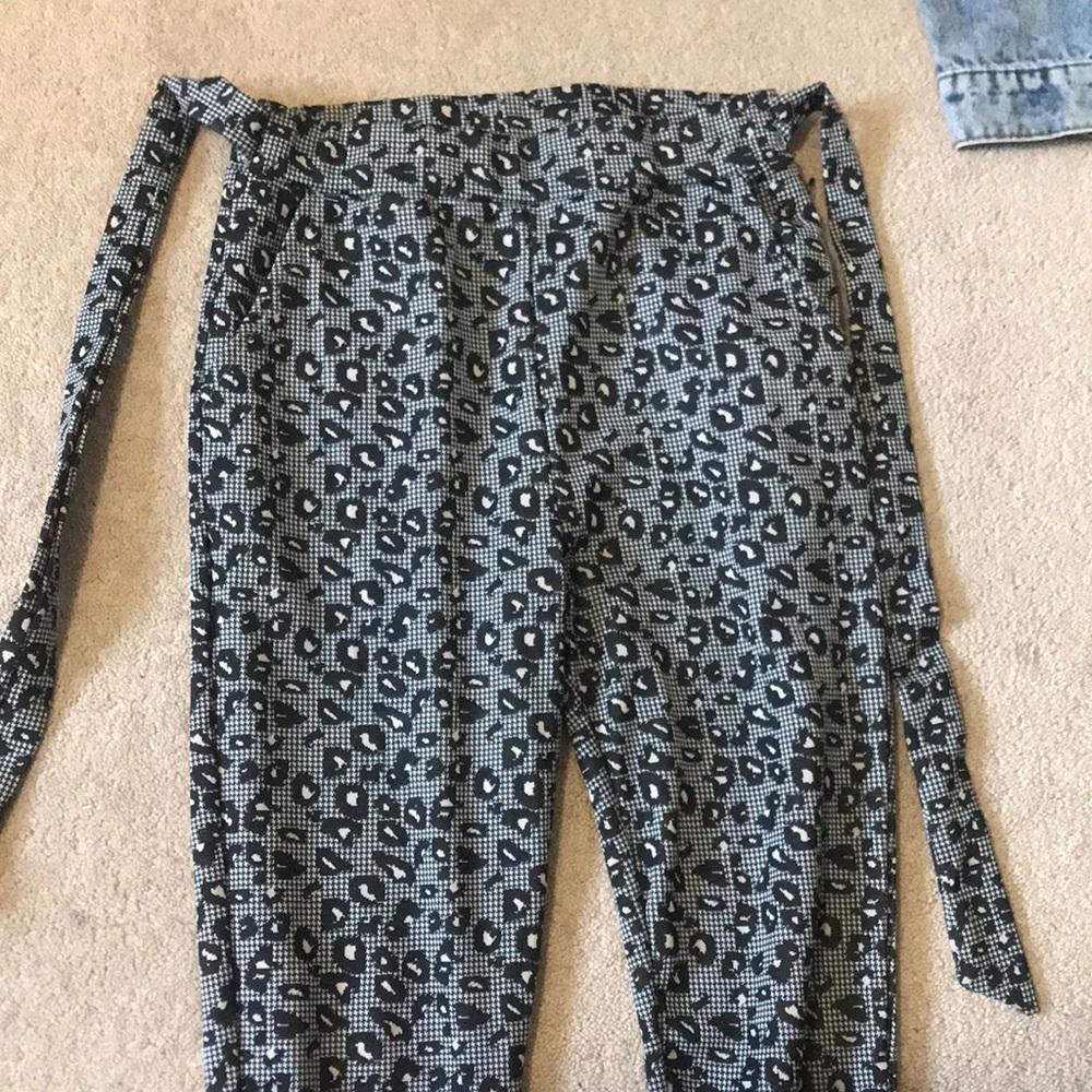 Its a leather type jeans